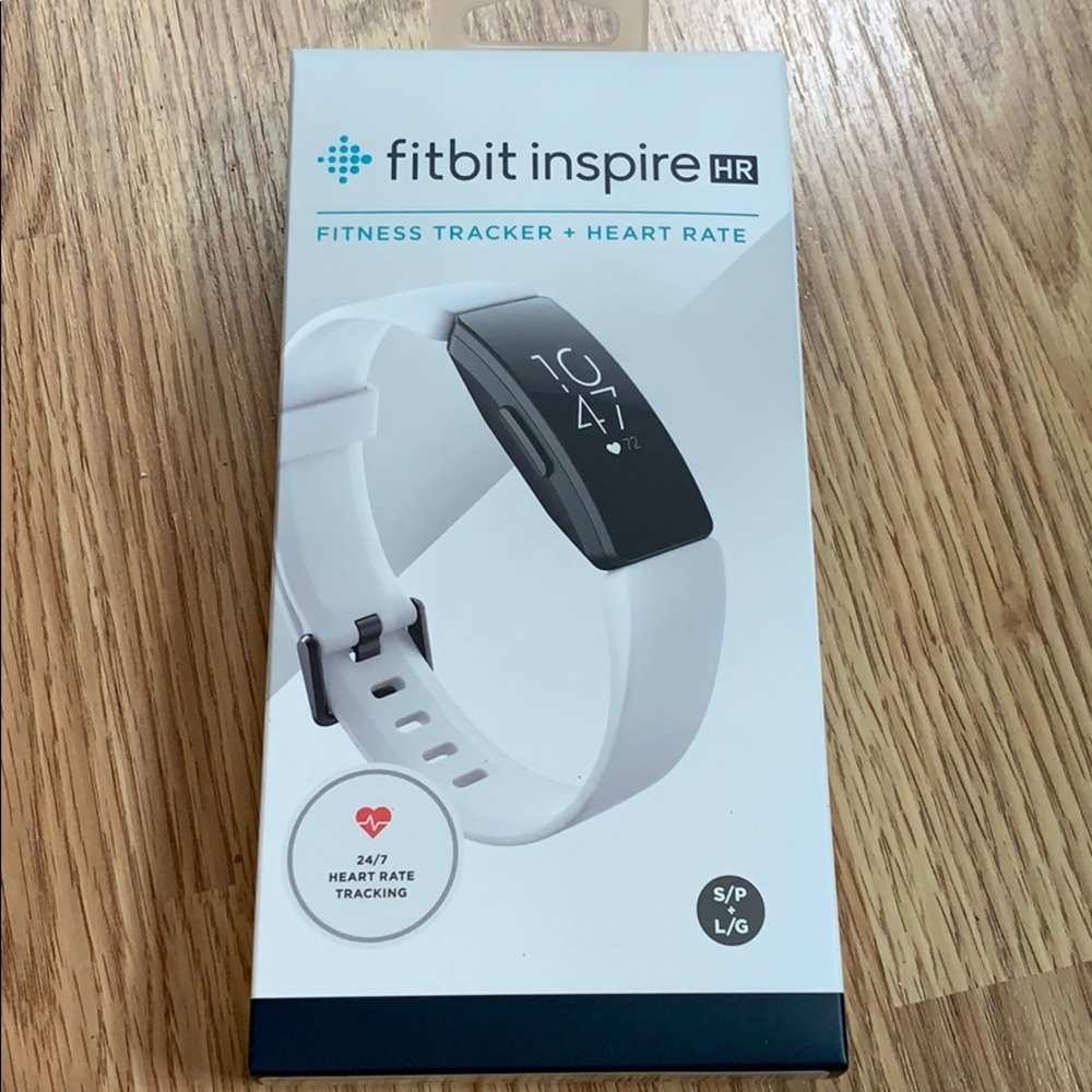 New in box Fitbit inspire HR white/black $99 new